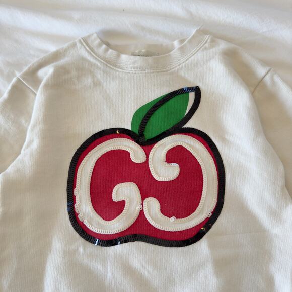 Gucci Other - Gucci Kids GG Apple Print Sweatshirt Size 6 Years